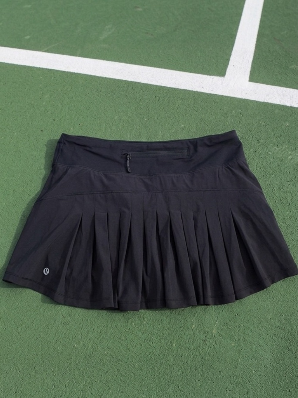 LULULEMON 6 CIRCUIT BREAKER PLEATS TENNIS SKIRT BLACK SHORTS UNDER SWIFT ULTRA